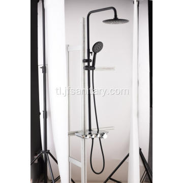 Bagong luxury blackened shower faucet set.